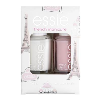 Essie French Manicure Set cadou Lac de unghii 13,5 ml + lac de unghii 13,5 ml Mademoiselle