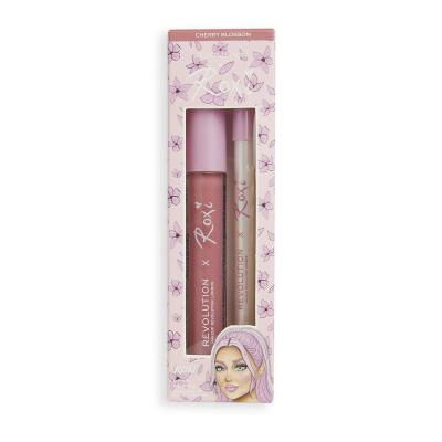 Makeup Revolution London x Roxi Lip Kit Set cadou Luciu de buze X Roxi 3 ml + creion contur de buze X Roxi 1 g