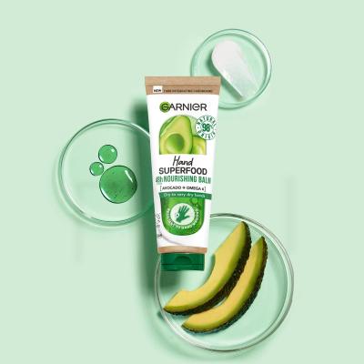 Garnier Hand Superfood 48h Nourishing Balm Cremă de mâini pentru femei 75 ml