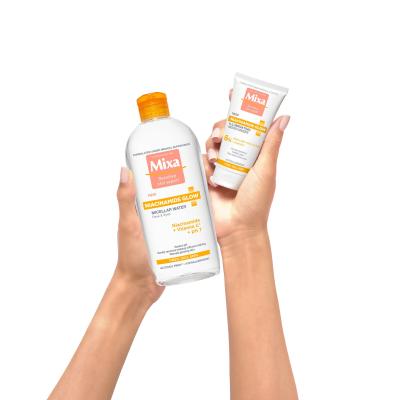 Mixa Niacinamide Glow Micellar Water Apă micelară pentru femei 400 ml