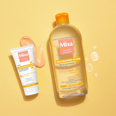 Mixa Niacinamide Glow Micellar Water Apă micelară pentru femei 400 ml