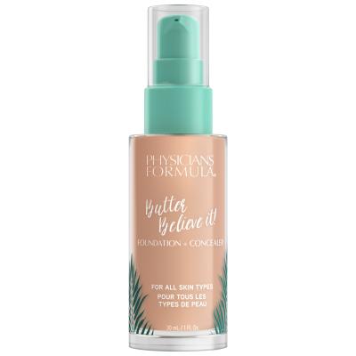 Physicians Formula Butter Believe It! Foundation + Concealer Fond de ten pentru femei 30 ml Nuanţă Light