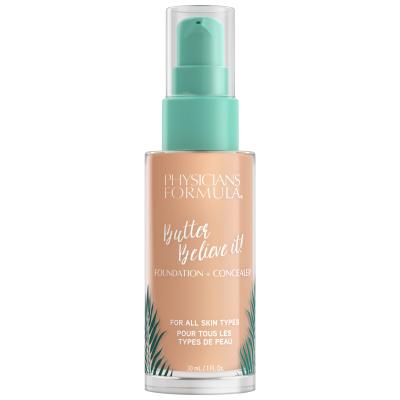 Physicians Formula Butter Believe It! Foundation + Concealer Fond de ten pentru femei 30 ml Nuanţă Light-To-Medium