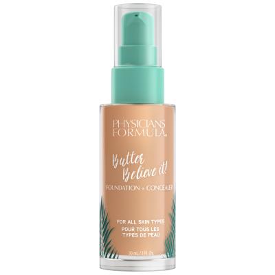 Physicians Formula Butter Believe It! Foundation + Concealer Fond de ten pentru femei 30 ml Nuanţă Medium