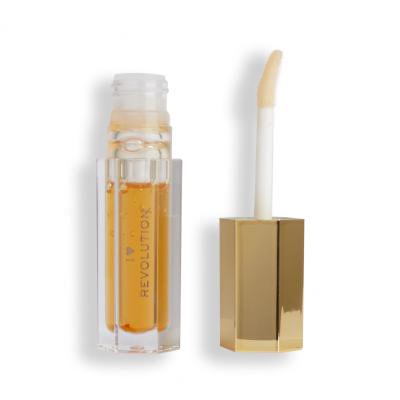 I Heart Revolution Honey Bear Lip Oil Ulei de buze pentru femei 4 ml Nuanţă Gold