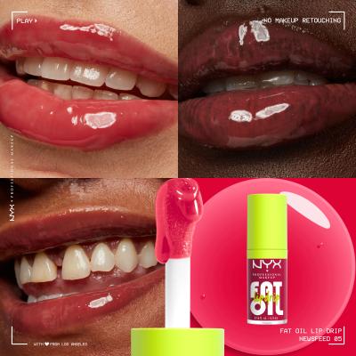 NYX Professional Makeup Fat Oil Lip Drip Ulei de buze pentru femei 4,8 ml Nuanţă 05 Newsfeed