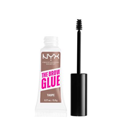 NYX Professional Makeup The Brow Glue Instant Brow Styler Gel și ceară pentru femei 5 g Nuanţă 02 Taupe