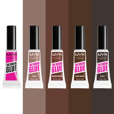 NYX Professional Makeup The Brow Glue Instant Brow Styler Gel și ceară pentru femei 5 g Nuanţă 02 Taupe