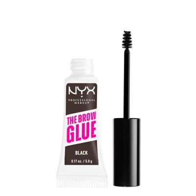 NYX Professional Makeup The Brow Glue Instant Brow Styler Gel și ceară pentru femei 5 g Nuanţă 05 Black