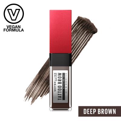 Maybelline Tattoo Brow 36H Styling Gel Gel și ceară pentru femei 6 ml Nuanţă 260 Deep Brown