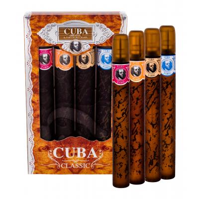 Cuba Classic Set cadou EDT Blue 35 ml + EDT Yellow 35 ml + EDT Red 35 ml + EDT Orange 35 ml