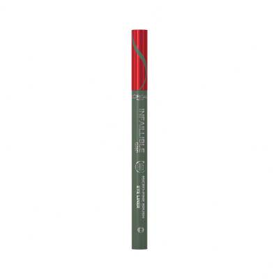 L&#039;Oréal Paris Infaillible Grip 36H Micro-Fine Brush Eye Liner Tuș de ochi pentru femei 0,4 g Nuanţă 05 Sage Green