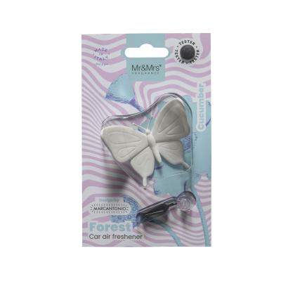 Mr&amp;Mrs Fragrance Forest Butterfly White Parfumuri de mașină 1 buc