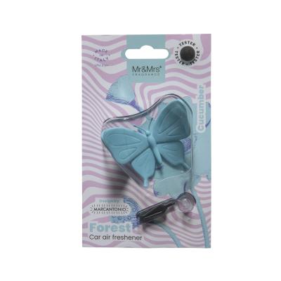 Mr&amp;Mrs Fragrance Forest Butterfly Light Blue Parfumuri de mașină 1 buc