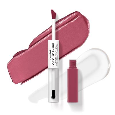 Wet n Wild MegaLast Lock &#039;N&#039; Shine Lip Color + Gloss Ruj de buze pentru femei 4 ml Nuanţă Utaupia