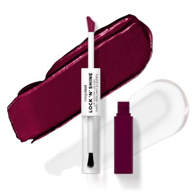 Wet n Wild MegaLast Lock &#039;N&#039; Shine Lip Color + Gloss Ruj de buze pentru femei 4 ml Nuanţă Dark Wisteria