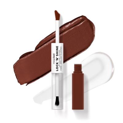 Wet n Wild MegaLast Lock &#039;N&#039; Shine Lip Color + Gloss Ruj de buze pentru femei 4 ml Nuanţă Affogato Dreams