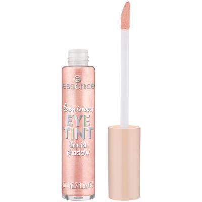 Essence Luminous Eye Tint Liquid Shadow Fard de pleoape pentru femei 6 ml Nuanţă 01 Dazzling Rose