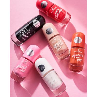 Essence Gel Nail Colour Lac de unghii pentru femei 8 ml Nuanţă 33 Just White