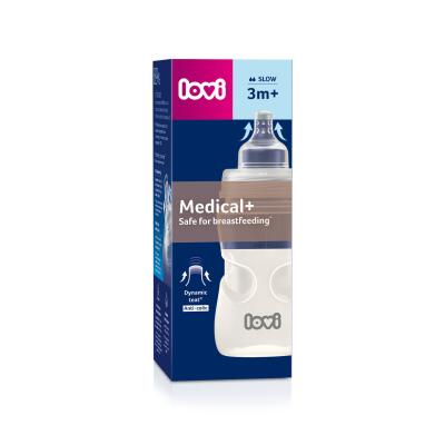 LOVI Medical+ Bottle 3m+ Slow Biberoane pentru copii 250 ml