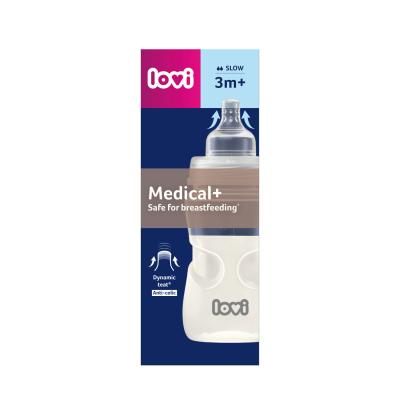 LOVI Medical+ Bottle 3m+ Slow Biberoane pentru copii 250 ml