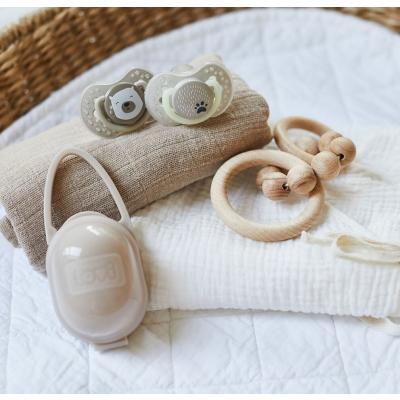 LOVI Soother Container Beige Cutie pentru suzetă pentru copii 1 buc