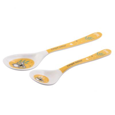 Canpol babies Exotic Animals Melamine Spoons 9m+ Yellow Veselă pentru copii 2 buc