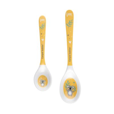 Canpol babies Exotic Animals Melamine Spoons 9m+ Yellow Veselă pentru copii 2 buc