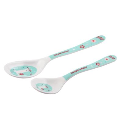 Canpol babies Exotic Animals Melamine Spoons 9m+ Turquoise Veselă pentru copii 2 buc