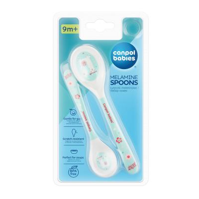 Canpol babies Exotic Animals Melamine Spoons 9m+ Turquoise Veselă pentru copii 2 buc