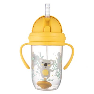 Canpol babies Exotic Animals Non-Spill Expert Cup With Weighted Straw Yellow Căni pentru copii 270 ml