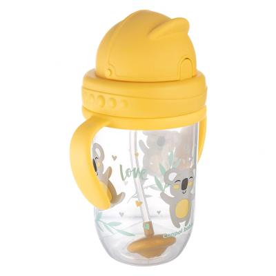 Canpol babies Exotic Animals Non-Spill Expert Cup With Weighted Straw Yellow Căni pentru copii 270 ml