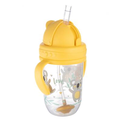 Canpol babies Exotic Animals Non-Spill Expert Cup With Weighted Straw Yellow Căni pentru copii 270 ml