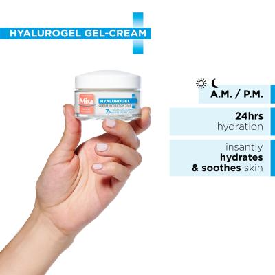 Mixa Hyalurogel Set cadou Cremă de zi Hyalurogel Light 50 ml + cremă de noapte Hyalurogel Night 50 ml