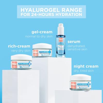 Mixa Hyalurogel Set cadou Cremă de zi Hyalurogel Light 50 ml + cremă de noapte Hyalurogel Night 50 ml