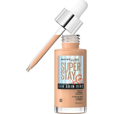 Maybelline Superstay 24H Skin Tint + Vitamin C Fond de ten pentru femei 30 ml Nuanţă 40