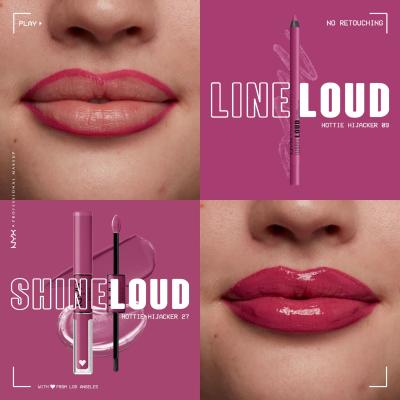 NYX Professional Makeup Line Loud Creion de buze pentru femei 1,2 g Nuanţă 09 Hottie Hijacker