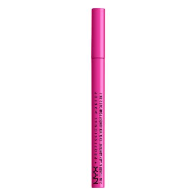 NYX Professional Makeup Jumbo Lash! 2in1 Liner &amp; Lash Adhesive Tuș de ochi pentru femei 1 ml Nuanţă 01 Black