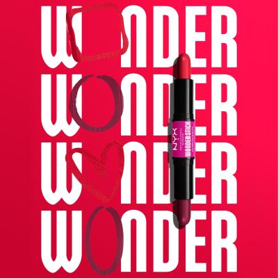 NYX Professional Makeup Wonder Stick Blush Fard de obraz pentru femei 8 g Nuanţă 05 Bright Amber And Fuchsia