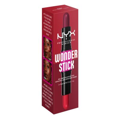 NYX Professional Makeup Wonder Stick Blush Fard de obraz pentru femei 8 g Nuanţă 05 Bright Amber And Fuchsia