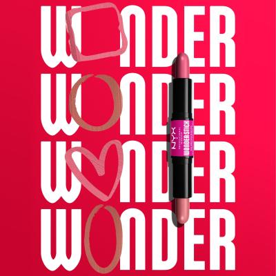 NYX Professional Makeup Wonder Stick Blush Fard de obraz pentru femei 8 g Nuanţă 01 Light Peach And Baby Pink