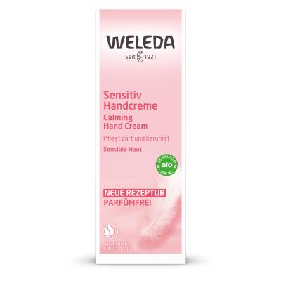 Weleda Sensitive Calming Hand Cream Cremă de mâini pentru femei 50 ml