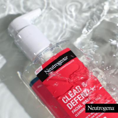 Neutrogena Clear &amp; Defend+ Facial Wash Gel demachiant 200 ml