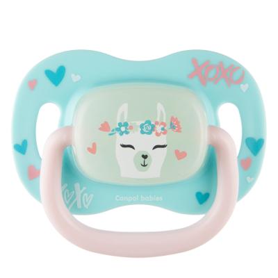 Canpol babies Exotic Animals Silicone Soother Llama 6-18m Suzete pentru copii 1 buc