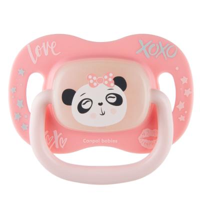 Canpol babies Exotic Animals Silicone Soother Panda 6-18m Suzete pentru copii 1 buc