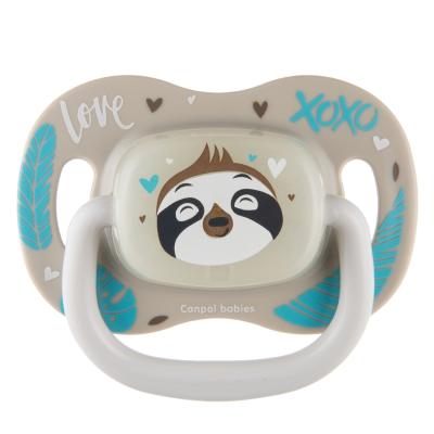 Canpol babies Exotic Animals Silicone Soother Sloth 6-18m Suzete pentru copii 1 buc