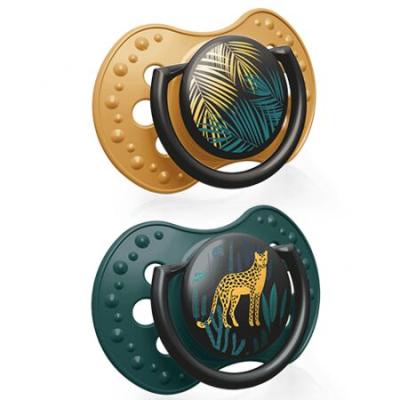 LOVI Jungle Vibes Dynamic Soother Boy 0-3m Suzete pentru copii 2 buc