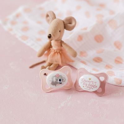 Canpol babies Sleepy Koala Mini Soother Pink 0-2m Suzete pentru copii 2 buc