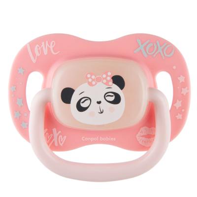 Canpol babies Exotic Animals Silicone Soother Panda 18m+ Suzete pentru copii 1 buc