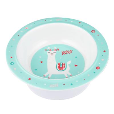 Canpol babies Exotic Animals Melamine Bowl With Suction Ring Turquoise Veselă pentru copii 270 ml